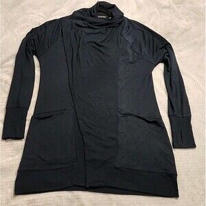 Athleta Magnetic Button Cardigan Navy Blue Size Small